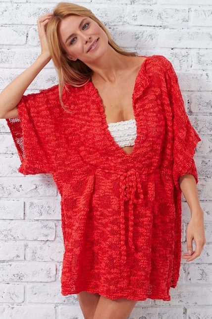 Free knitting pattern for Beach Cover Up