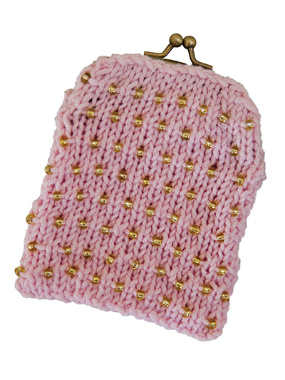 Free knitting pattern for Beaded Coin Purse