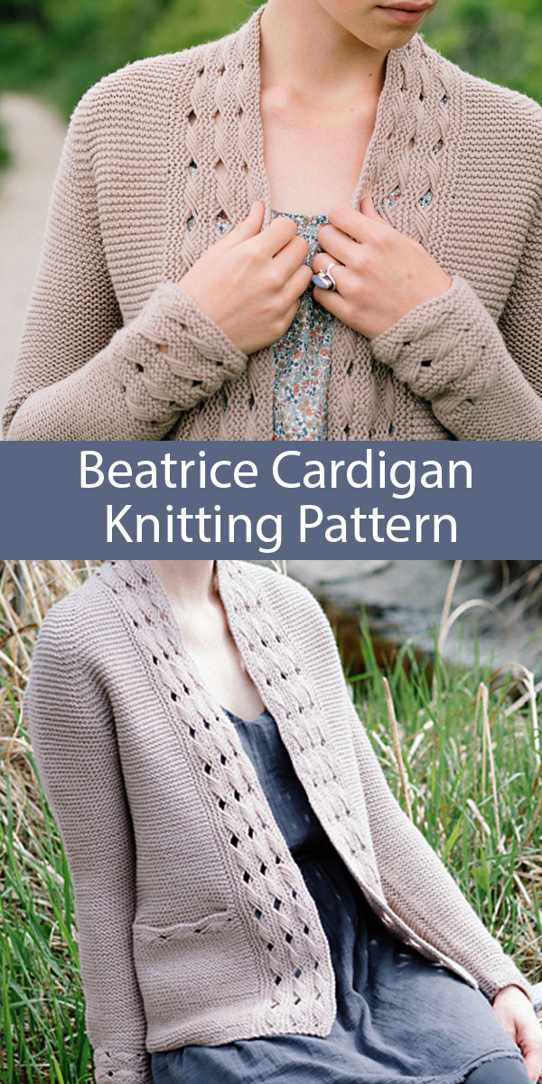 Knitting Pattern for Beatrice Cardigan