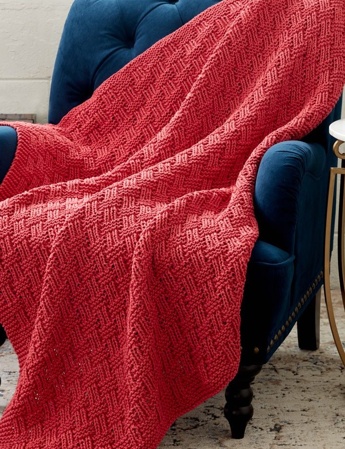 Free Knitting Pattern for Parquet Blanket