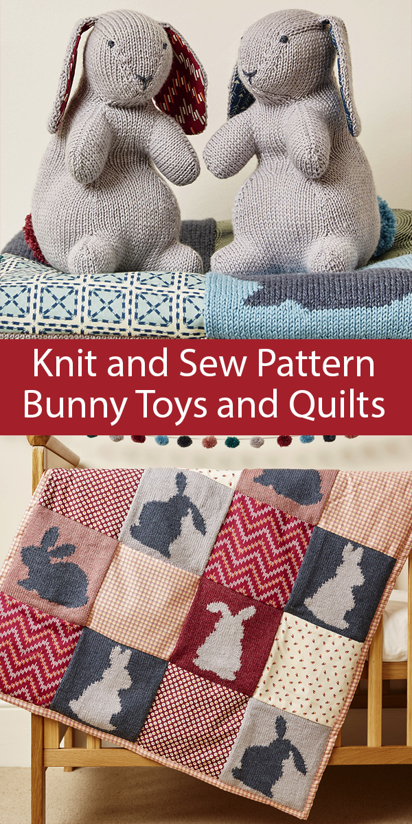 Knitting Pattern for Bunny Toys and Quilts