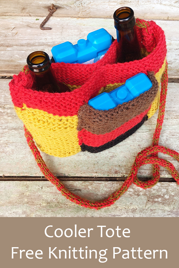 Free Knitting Pattern for Cooler Tote