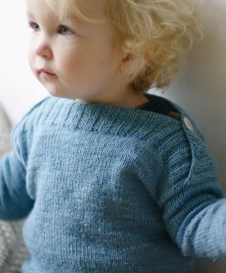 Free Knitting Pattern for Binic Baby Pullover