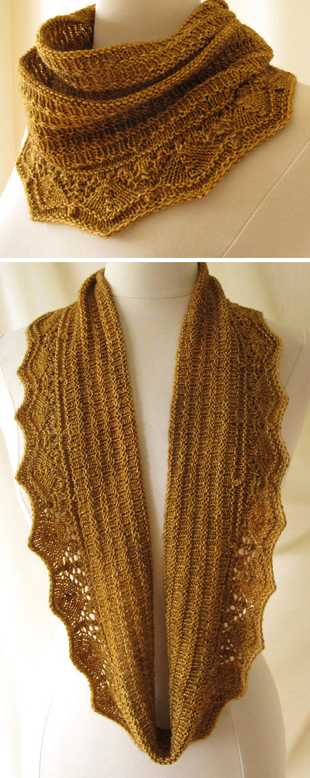 Knitting Pattern for Biscuit Infinity Scarf Cowl
