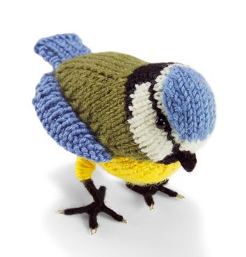 Free knitting pattern for Blue Tit Bird and more bird knitting patterns