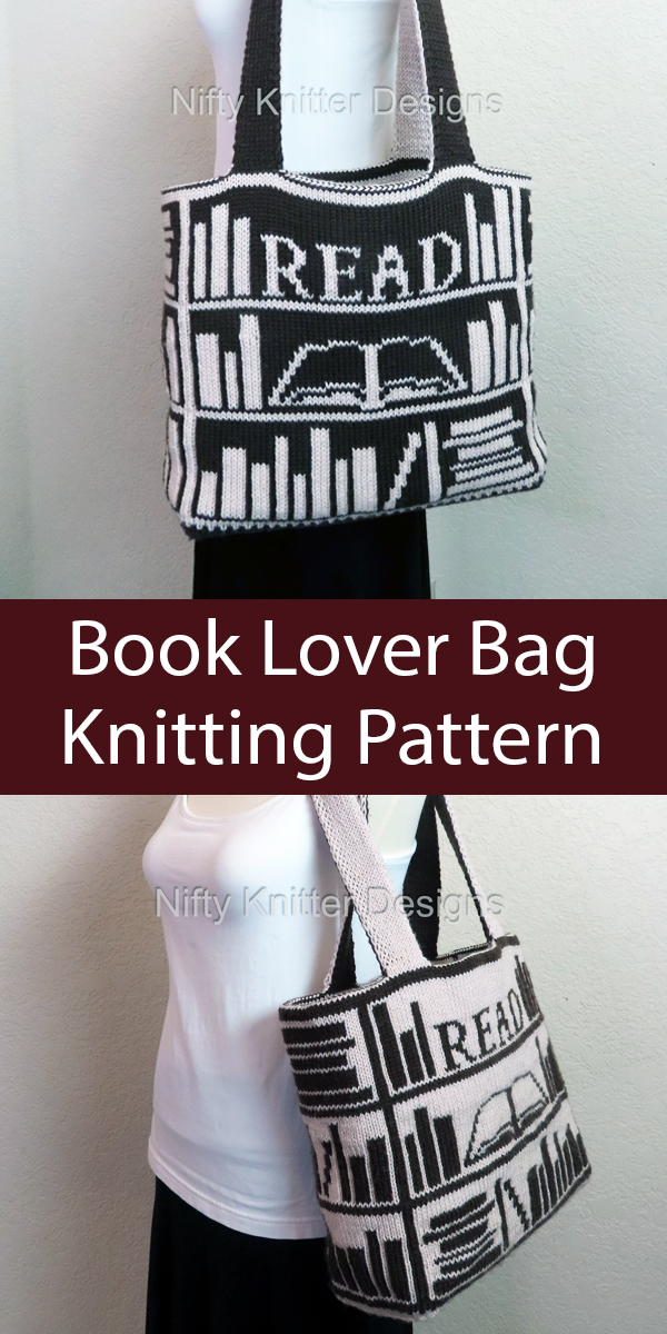 Book Lover Bag Knitting Pattern