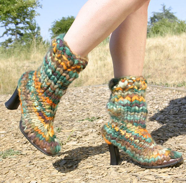 Free Knitting Pattern for Knitted Boots