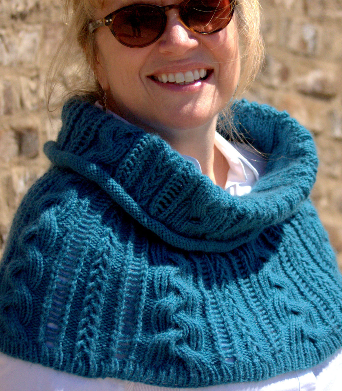 Knitting Pattern for Braided Shoulder Warmer