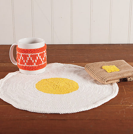 Free Knitting Pattern for Breakfast of Champions Table Set