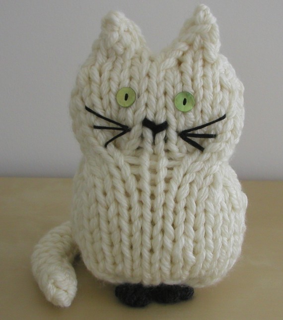 Knitting Pattern for Toy Cat
