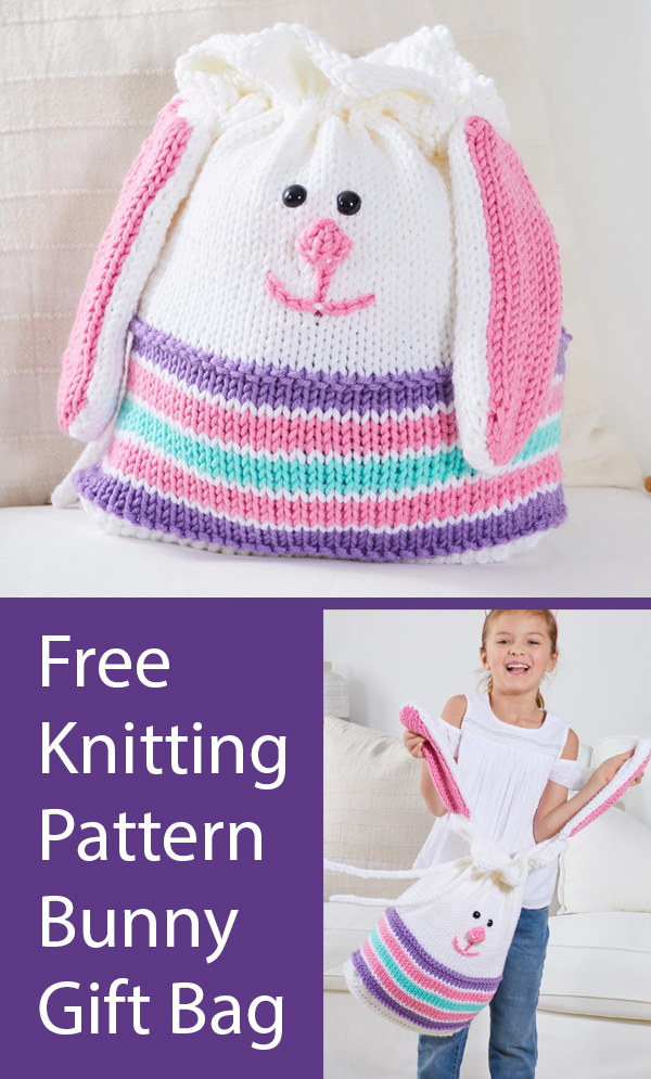 Free Easter Knitting Pattern Bunny Gift Bag