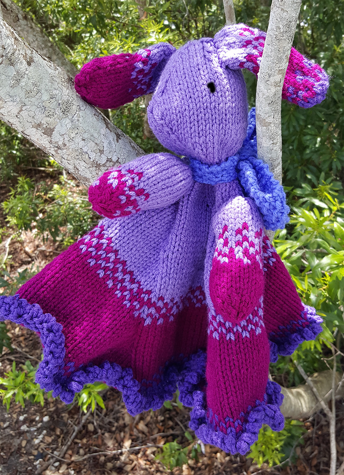 Free Knitting Pattern for Bunny Lovey