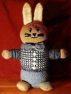 Dapper Rabbit Free Knitting Pattern | Free Bunny Rabbit Knitting Patterns at http://intheloopknitting.com/free-bunny-knitting-patterns