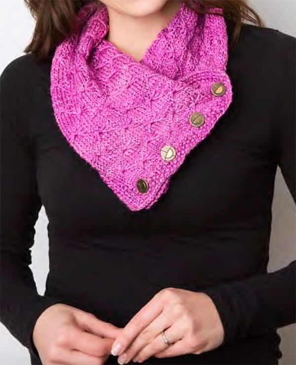 Knitting Pattern for Butterfly Stitch Cowl