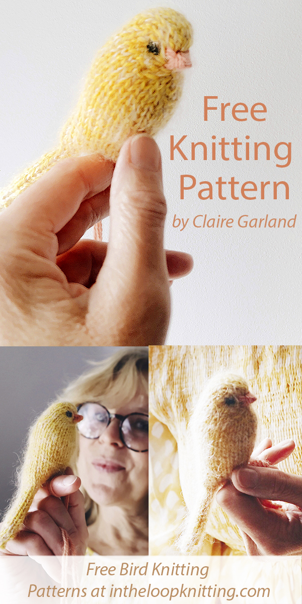 Free Knitting Canary Bird Pattern