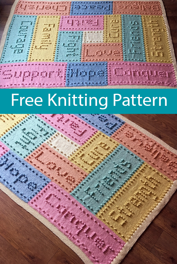 Free Knitting Pattern for Support Blanket