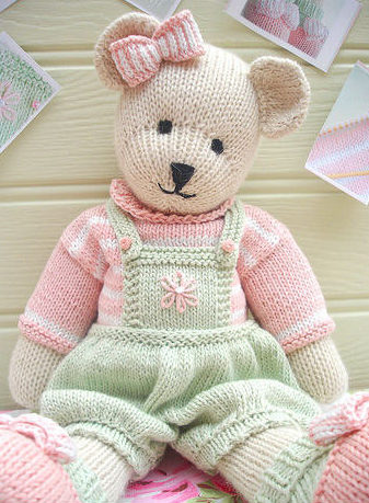 Knitting Pattern for Candy Bear