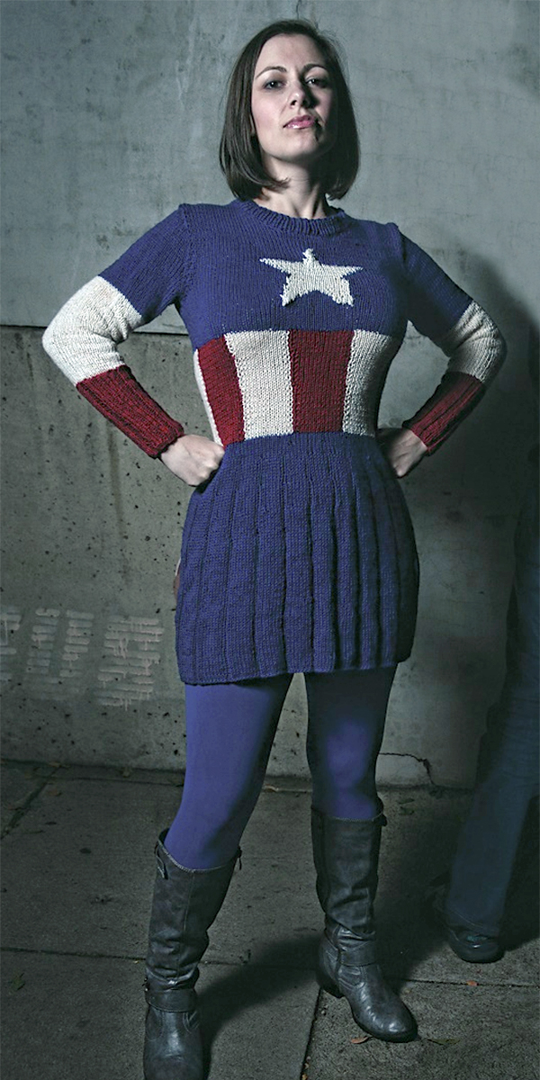 Knitting Patterns for Captain America Dress