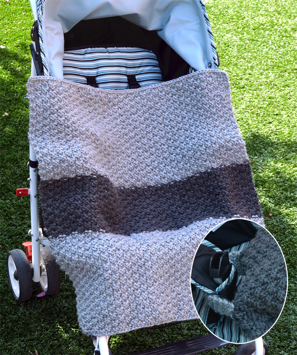Free Knitting Pattern for Carseat Cover-up