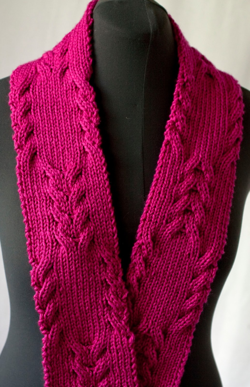 Free Knitting Pattern for Reversible Cabled Scarf