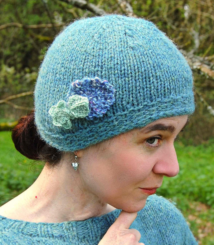 Free Knitting Pattern for The Cat's Pajamas Cloche