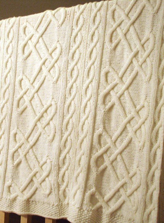 Free Knitting Pattern for Celtic Knot Afghan