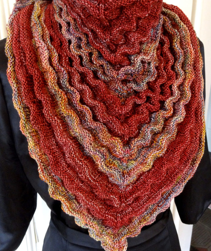 Free Knitting Pattern for Cereza Shawl