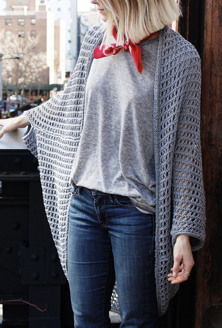 Free Knitting Pattern for Chelsea Cape