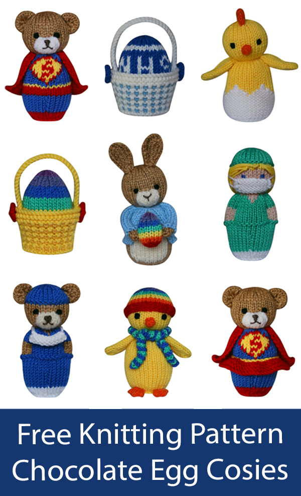 Free Easter Knitting Pattern Chocolate Egg Cosies
