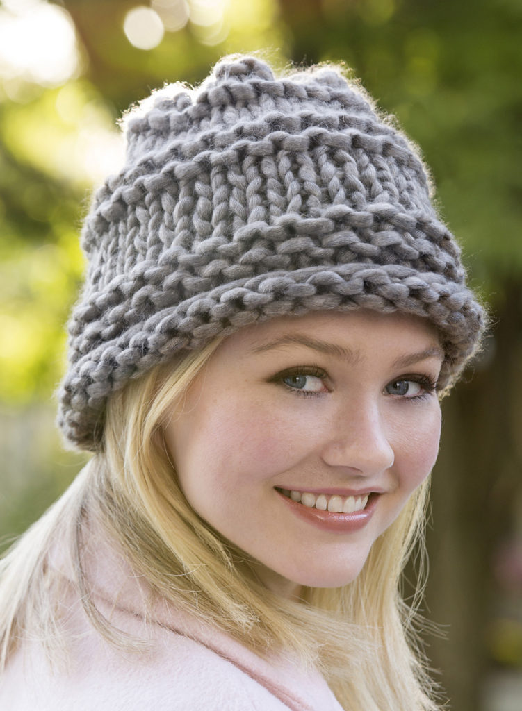 Free Knitting Pattern for One Skein City Chic Hat