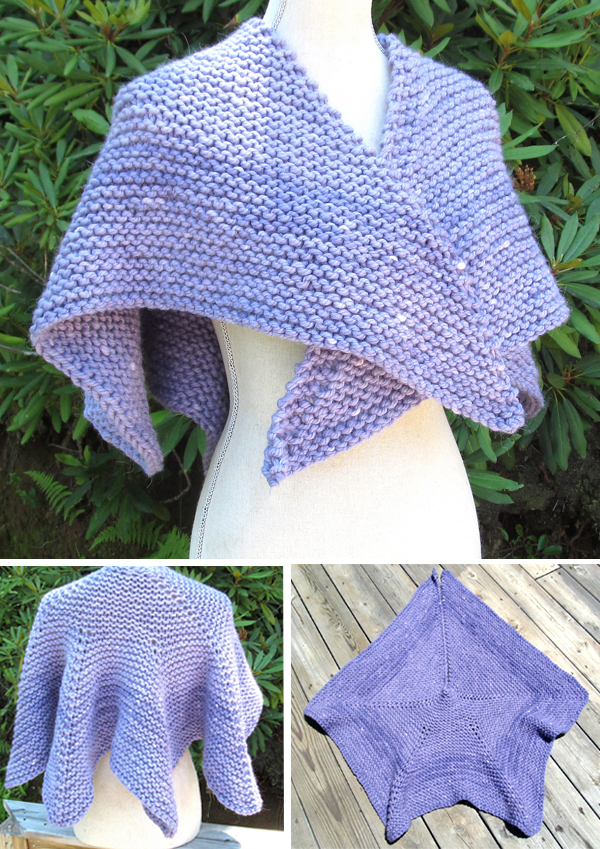 Free Knitting Pattern for Easy Cloud On Her Shoulders