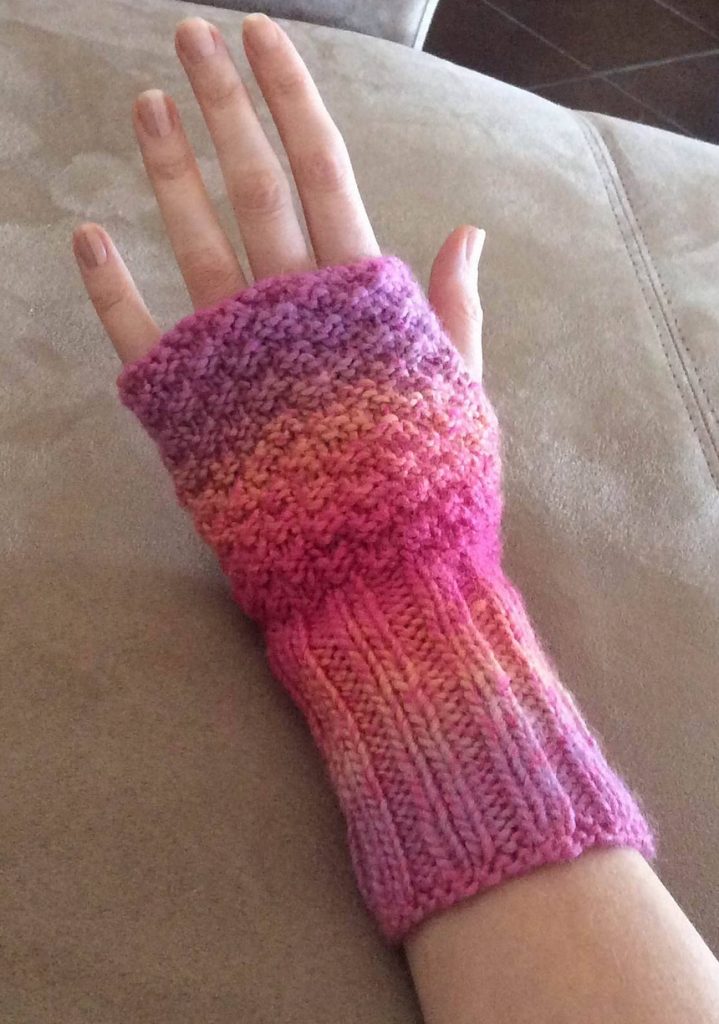 Free knitting pattern for Comfy Knit Wristers