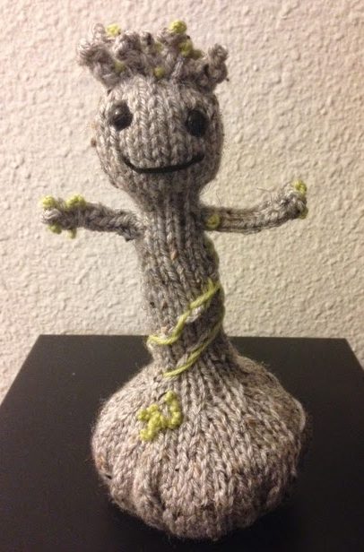 Free Knitting Pattern for Baby Groot