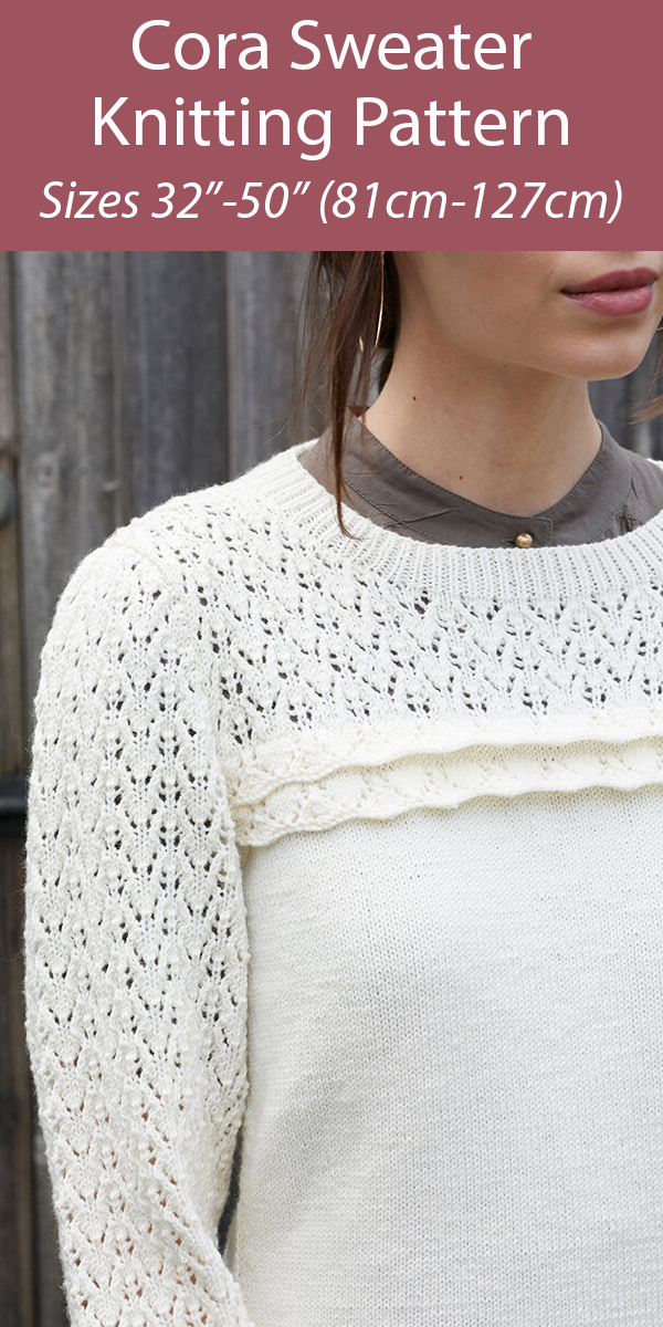 Knitting Pattern for Cora Sweater
