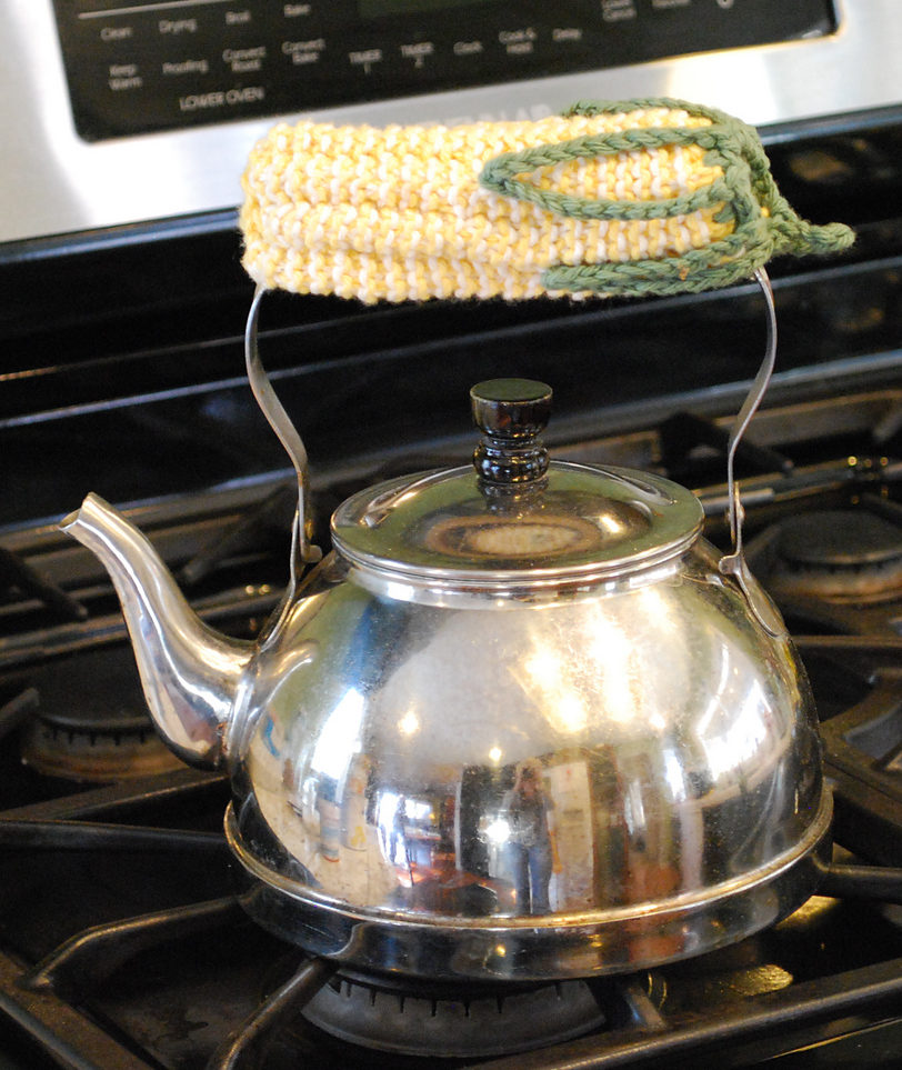 Free Knitting Pattern for Corn Skillet Handle Cover