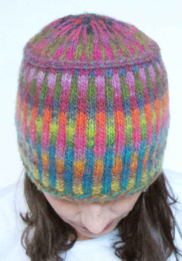Free Knitting Pattern for Corrugated Pillbox Hat