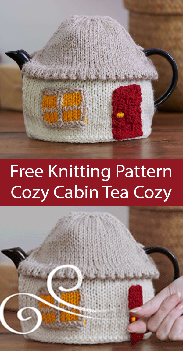 Free Cozy Cabin Tea Cozy Knitting Pattern