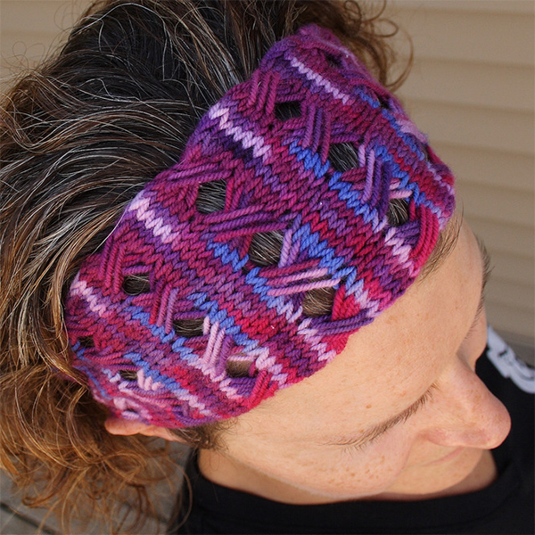 Free Knitting Pattern for Crossover Stitch Head Wrap