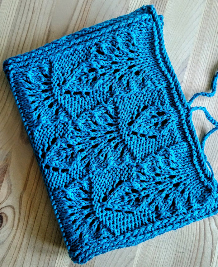 Free Knittingn Pattern for Lace Book Cover
