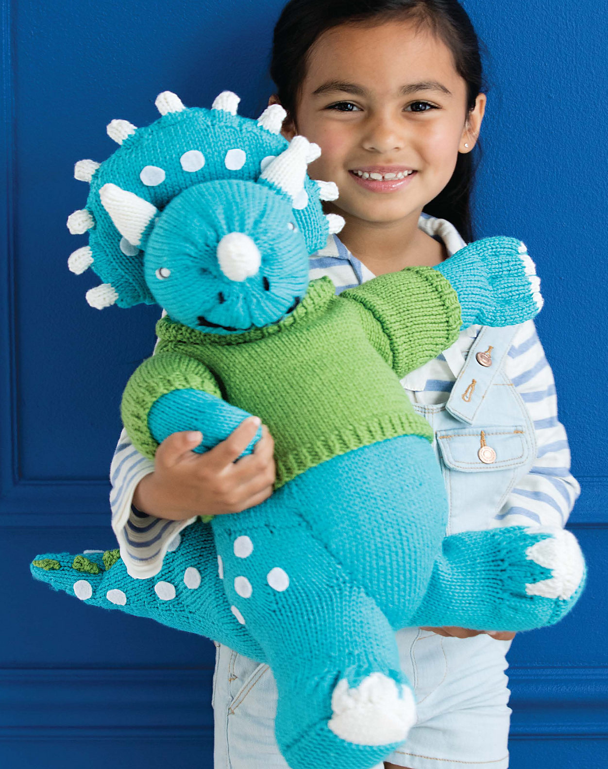 Knitting Pattern for Cuddly Triceratops