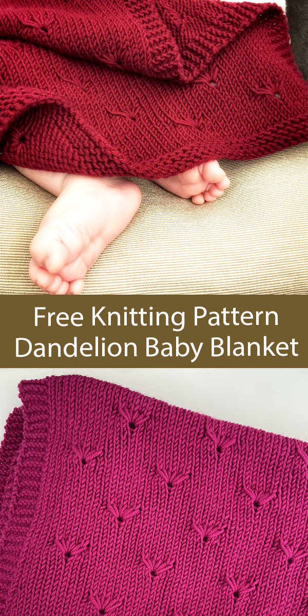 Free Baby Blanket Knitting Pattern Dandelion Daisy Blanket