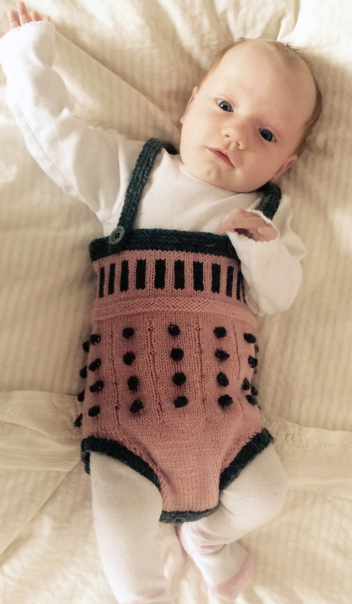 Free Knitting Pattern for Dalek Baby Romper