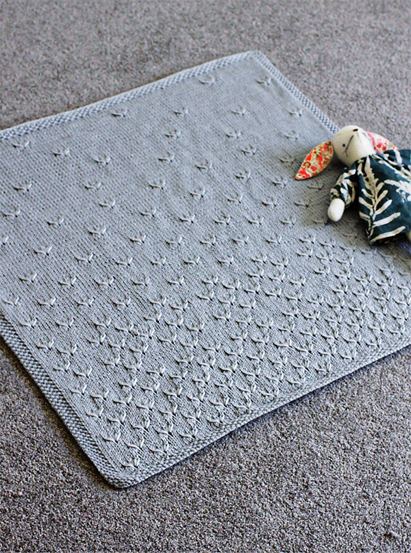Knitting pattern for Dandelion Baby Blanket