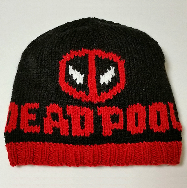 Free Knitting Pattern for Deadpool Hat