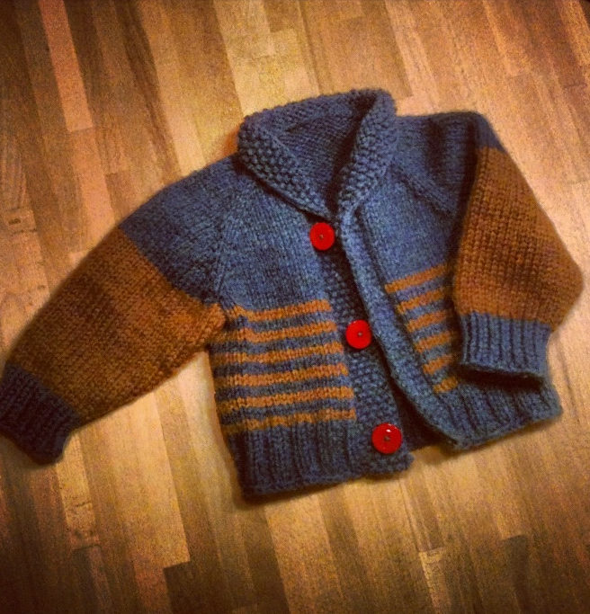 Free Knitting Pattern for Denise or Denephew Baby Cardigan