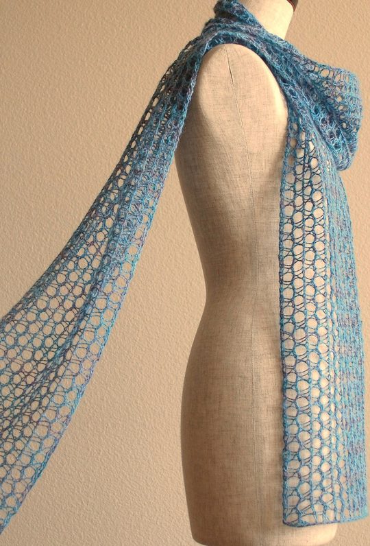 Free Knitting Pattern for Different Breeze easy scarf