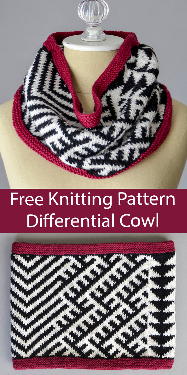 Free Cowl Knitting Pattern Differential Cowl