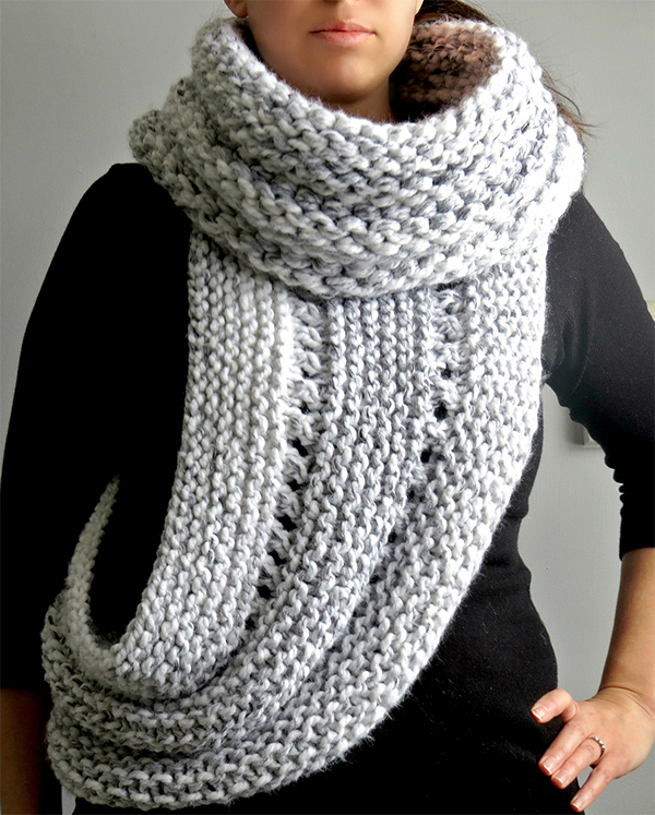 Free Knitting Pattern for Hunger Games District 12 Cowl Wrap