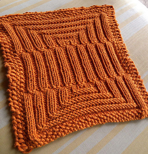 Free Knitting Pattern for Dizzy and Jumpy Dish Cloth