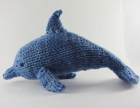 Knitting Pattern for Dolphin Toy